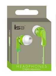 Наушники MP3 Extreme Bass ISA зеленые оптом